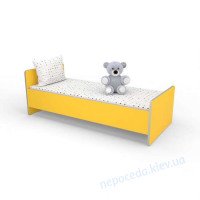 Детская кроватка одноярусная для садика 190х80 желтая
