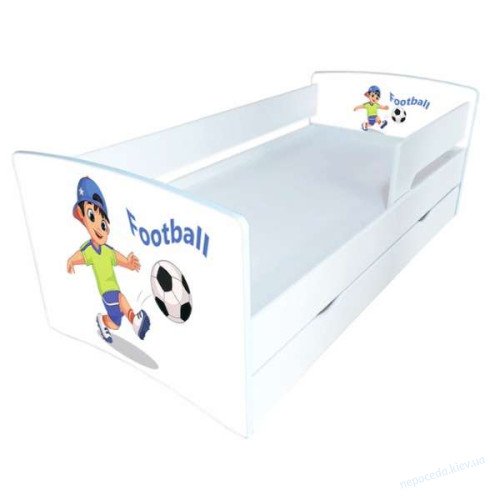 Кровать для мальчика "Мишка на тракторе" с ящиком Kinder Cool, фото 4