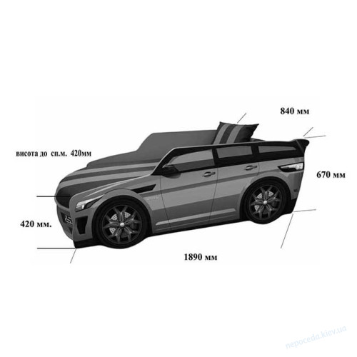 Кровати машинки Range Rover джип в детскую комнату, фото 1