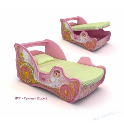Ліжко карета для дівчинки Cinderella 150см