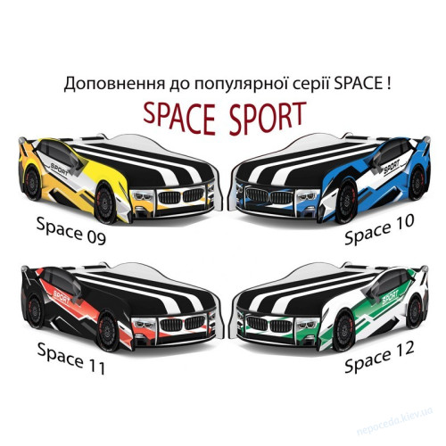 Машина кровать Space BMW SPORT красный, фото 2
