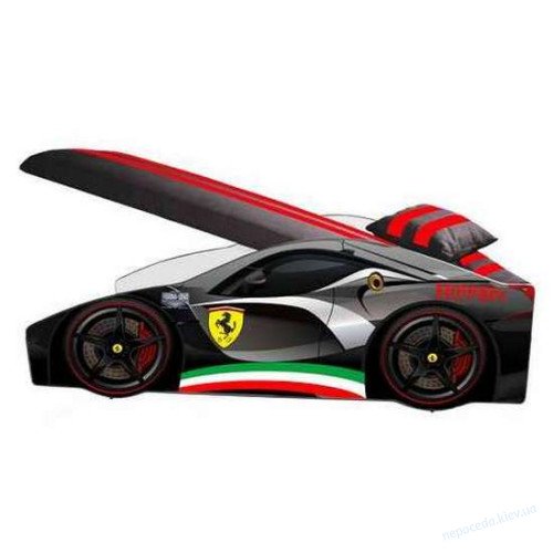 Машинка кровать для мальчика Ferrari Элит 70x150 + матрас, фото 1
