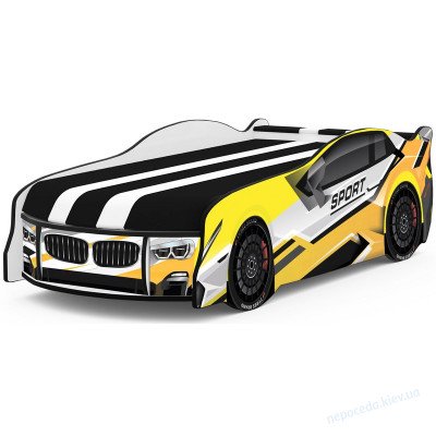 Ліжко машинка Space BMW SPORT жовтий