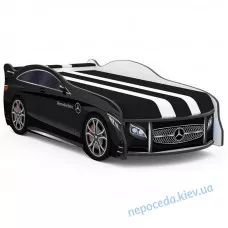 Дитяче ліжко у вигляді авто SPACE Mercedes-BENZ з матрацом чорне