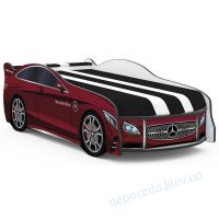 Детская кровать машина с матрасом SPACE Mercedes-BENZ красная