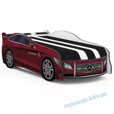 Дитяче ліжко машина з матрацом і подушкою SPACE Mercedes-BENZ червона