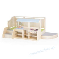 Детский деревянный игровой комплекс Кухня с подиумом