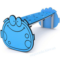 Детская лавка Emoji уличная без спинки