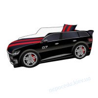 Кровать-машина детская Premium Q7 черная