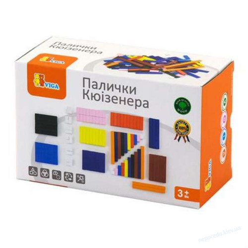 Большой Дидактический набор для счета Кюизенера Деревянные палочки 116 шт., фото 3