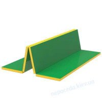 Складной детский мат из 4 частей 400х100х10 см из пенополиуретан ПВХ разноцветны..