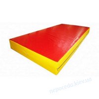 Страховочный толстый мат 200х100х30 см для единоборств из кожзама