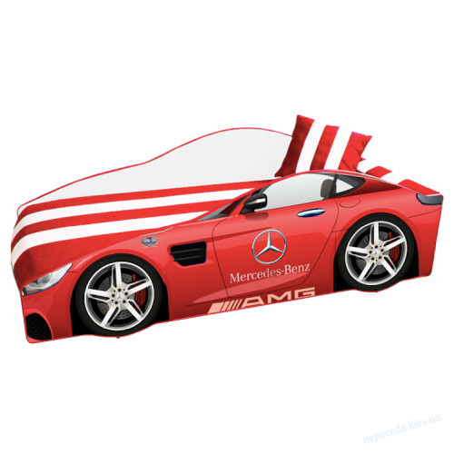 Кровать машина Mercedes Элит 80х170cм мягкая, фото 3