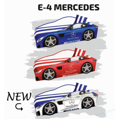 Кровать машина Mercedes Элит 80х170cм мягкая, фото 2