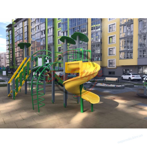 Детский игровой комплекс "Мишка" уличный современный, фото 4