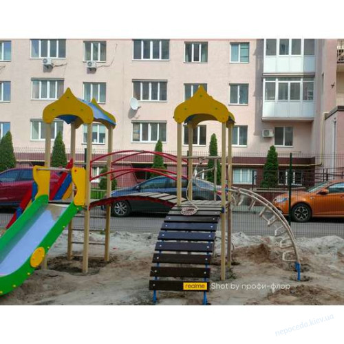 Детская игровая площадка Две башни уличная, фото 3