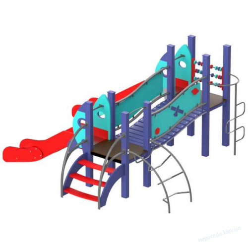 Детский игровой комплекс Go baby с 2мя металлическими горками, фото 3