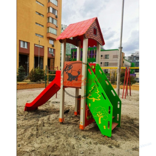 Игровой комплекс Лесные друзья  DIO701HDPE пластик на улицу, фото 3