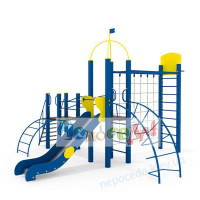 Игровая площадка Кит со спортивными элементами детям