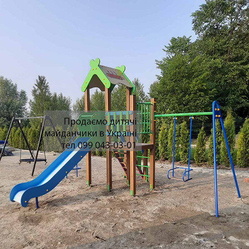 Детский комплекс "Солнышко" лайт на игровую площадку (качели, горки), фото 4