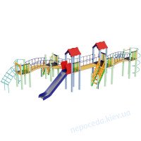 Детский комплекс Змейка с горкой 1,5 м