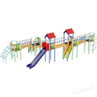 Дитячий комплекс Змійка з гіркою 1,5 м
