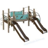 Детский игровой комплекс Go baby с 2мя металлическими горками