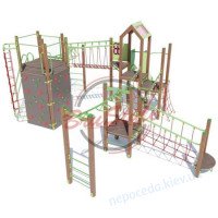 Спортивно-игровая площадка для детей с горкой