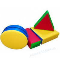 Детский мягкий модульный конструктор, 4 эл.