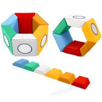 Детская дорожка-тренажер Зеркало раскладная из мягких модулей