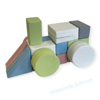 М’який модульний конструктор Трактор (14 деталей)