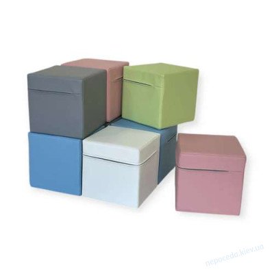 М’який модульний конструктор для дітей Куби 20 (20×20×20 см, 8 деталей)