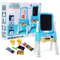 Велика двостороння дошка + Блакитна + Магнітні крейдяні дошки + Аксесуари