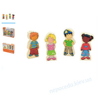Набор магнитных фигурок 12 элементов Viga Toys дети