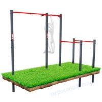 Турник уличный для подтягивания с брусьями KSOZ005