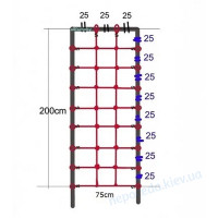 Сітка для лазіння c S-Hook 0,75 * 2 м червона