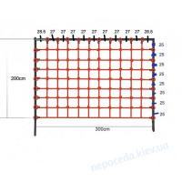 Сетка гладиаторская для лазанья 200x300 см S-Hook на детскую площадку
