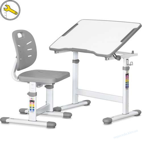 Детский комплект парта и стул Evo-03 Ergo розовый, фото 3