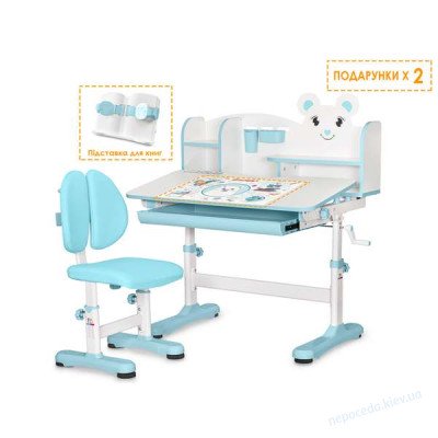 Детский комплект парта и стул Evo-Kids BD-29 Panda XL