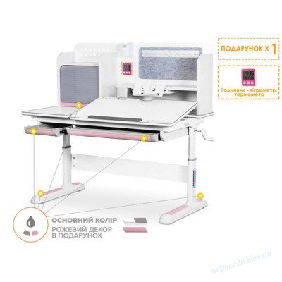 Регулируемый детский стол Winnipeg Multicolor WG + PN девочке