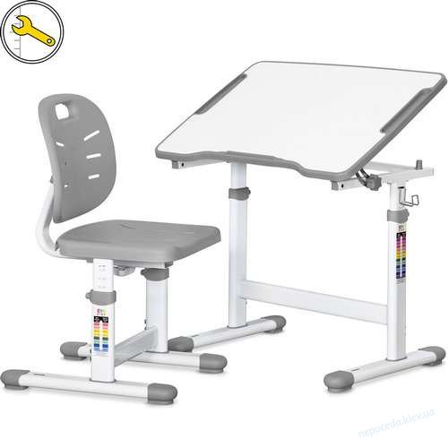 Детский комплект парта и стул Evo-03 Ergo розовый, фото 3