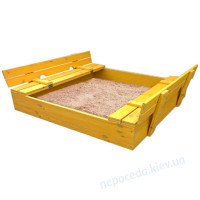 Песочница для улицы 2м Грушка деревянная