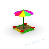 Песочница "Зонтик 2" с теньком на площадку