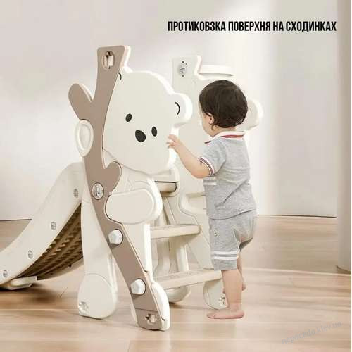 Детский игровой пластиковый комплекс 3в1 Panda, фото 7