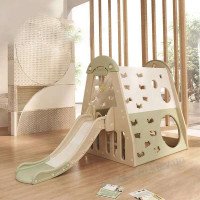 Горка и Игровой комплекс детский для дома Wammy мятно-бежевый