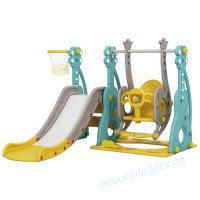Дитячий ігровий комплекс Mealux Ariel 3в1 пластиковий з гойдалкою і горкою