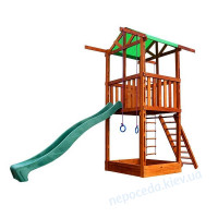 Игровая детская площадка для дачи (башня с горкой)