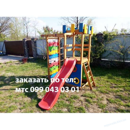Дитячий ігровий комплекс Вежа-15 дерев'яний, фото 9