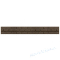 Декоративный бордюр Multy Home 15х2х120см серо-коричневый "кирпичи" дл..