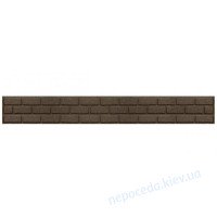 Декоративный бордюр Multy Home 15х2х120см серо-коричневый "кирпичи" дл..